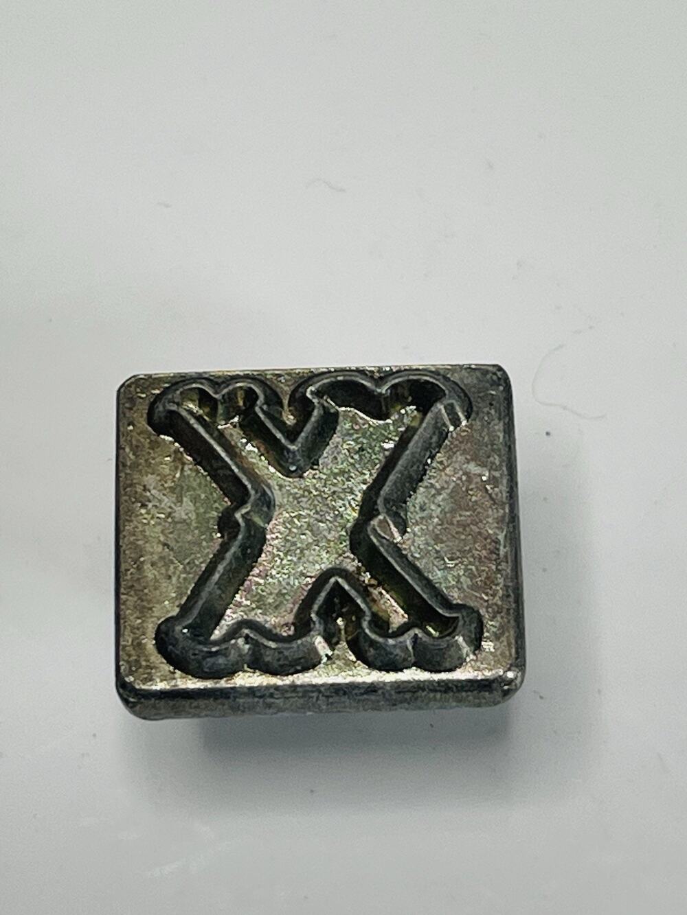 Leather Stamp X Tandy Craftool Alphabet Single Replacement Letter Size 1 Inch